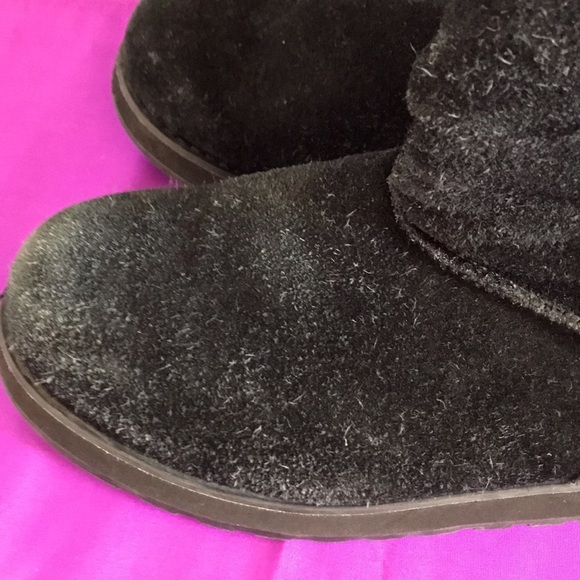 Skechers Australia black suede black faux sherpa outerwear winter boots size 8.5 - Picture 5 of 16